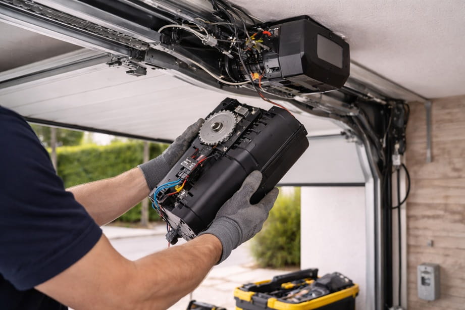 Motorización de puerta de garaje residencial en Paterna