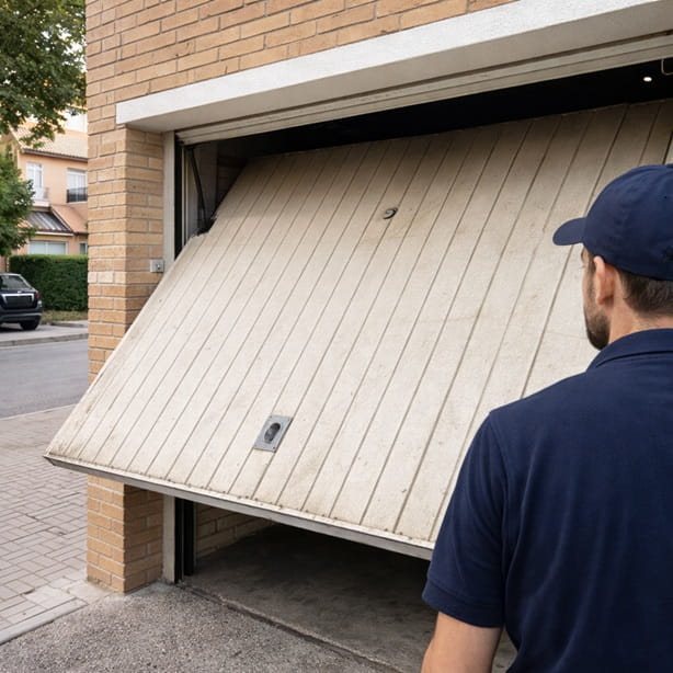 Revisión de una puerta de garaje comunitaria en Paterna
